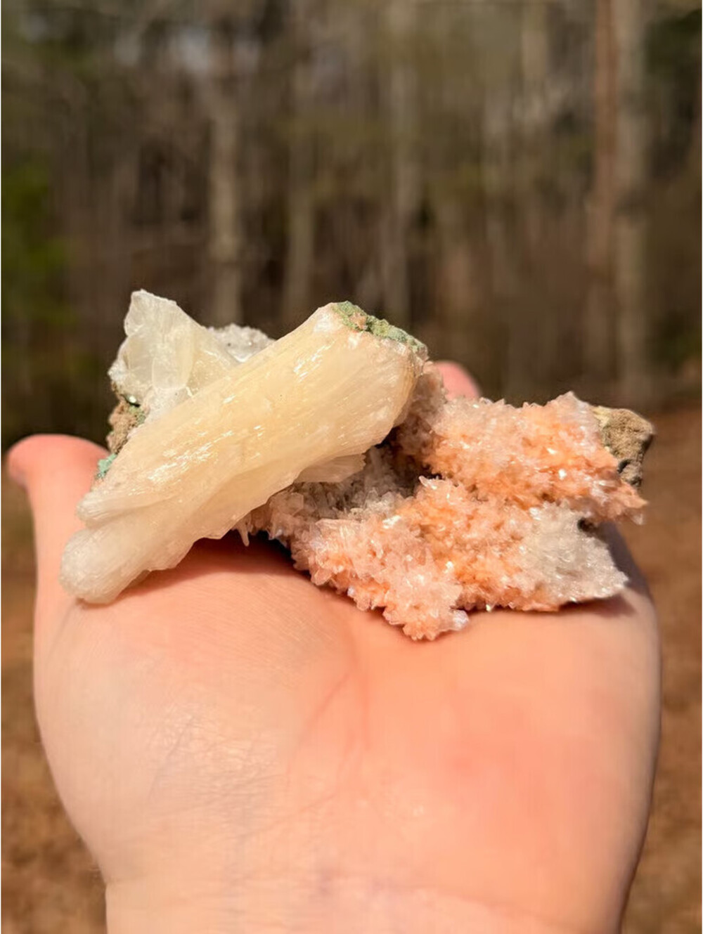 Apophyllite/Stilbite Crystal Formation Specimen - India